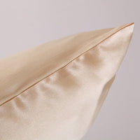 HKM-339667 Satin Ice Silk Pillowcase in Multiple Colors for Single Pillow, Soft Polyester & Mulberry Silk Blend