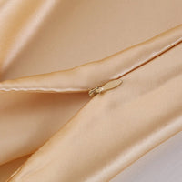 HKM-339667 Satin Ice Silk Pillowcase in Multiple Colors for Single Pillow, Soft Polyester & Mulberry Silk Blend
