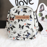 HKM-339795 Bullfight Print Pet Backpack for Small and Large Dogs - Multiple Size Options Available