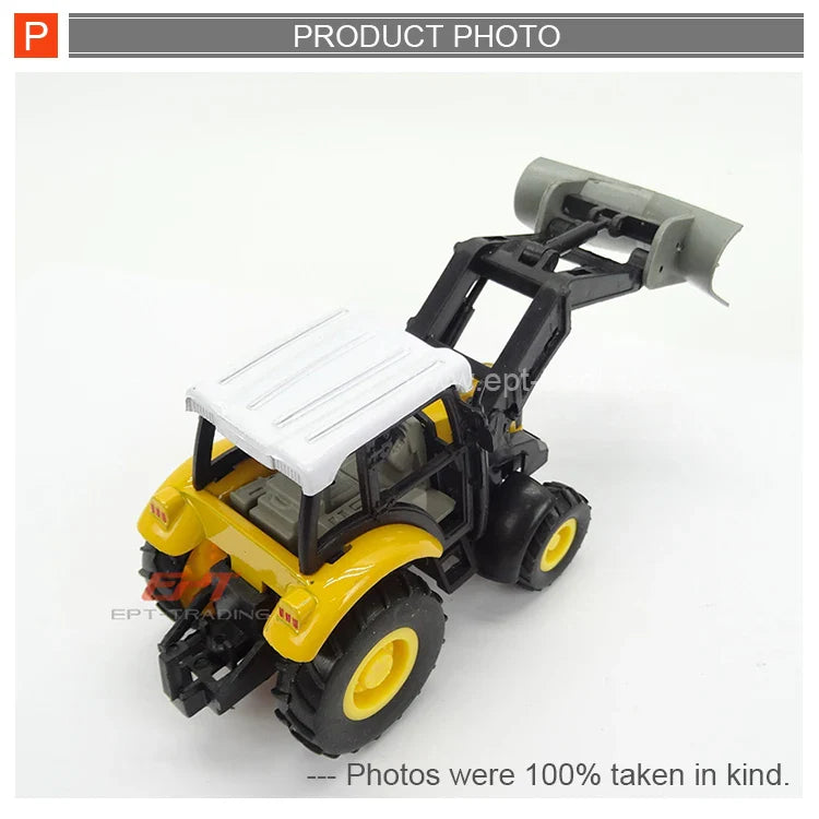 HKM-339795 Miniature Metal Diecast Farm Tractor Truck Pull Back Toy for Kids 2-7 Years