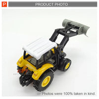 HKM-339795 Miniature Metal Diecast Farm Tractor Truck Pull Back Toy for Kids 2-7 Years