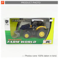 HKM-339795 Miniature Metal Diecast Farm Tractor Truck Pull Back Toy for Kids 2-7 Years