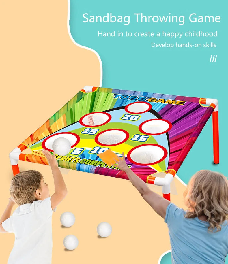 HKM-340243 Outdoor Sandbag Board Throwing Game for Kids - Interactive Parent-Child Sports Set