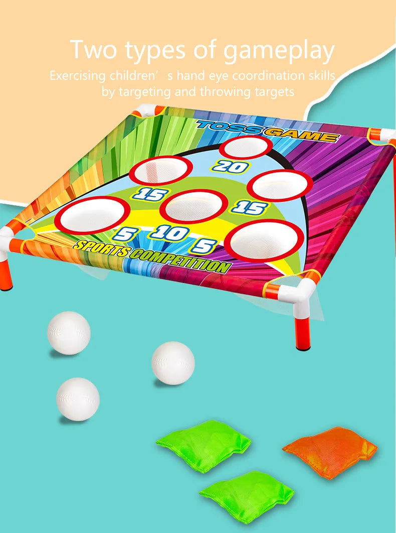 HKM-340243 Outdoor Sandbag Board Throwing Game for Kids - Interactive Parent-Child Sports Set