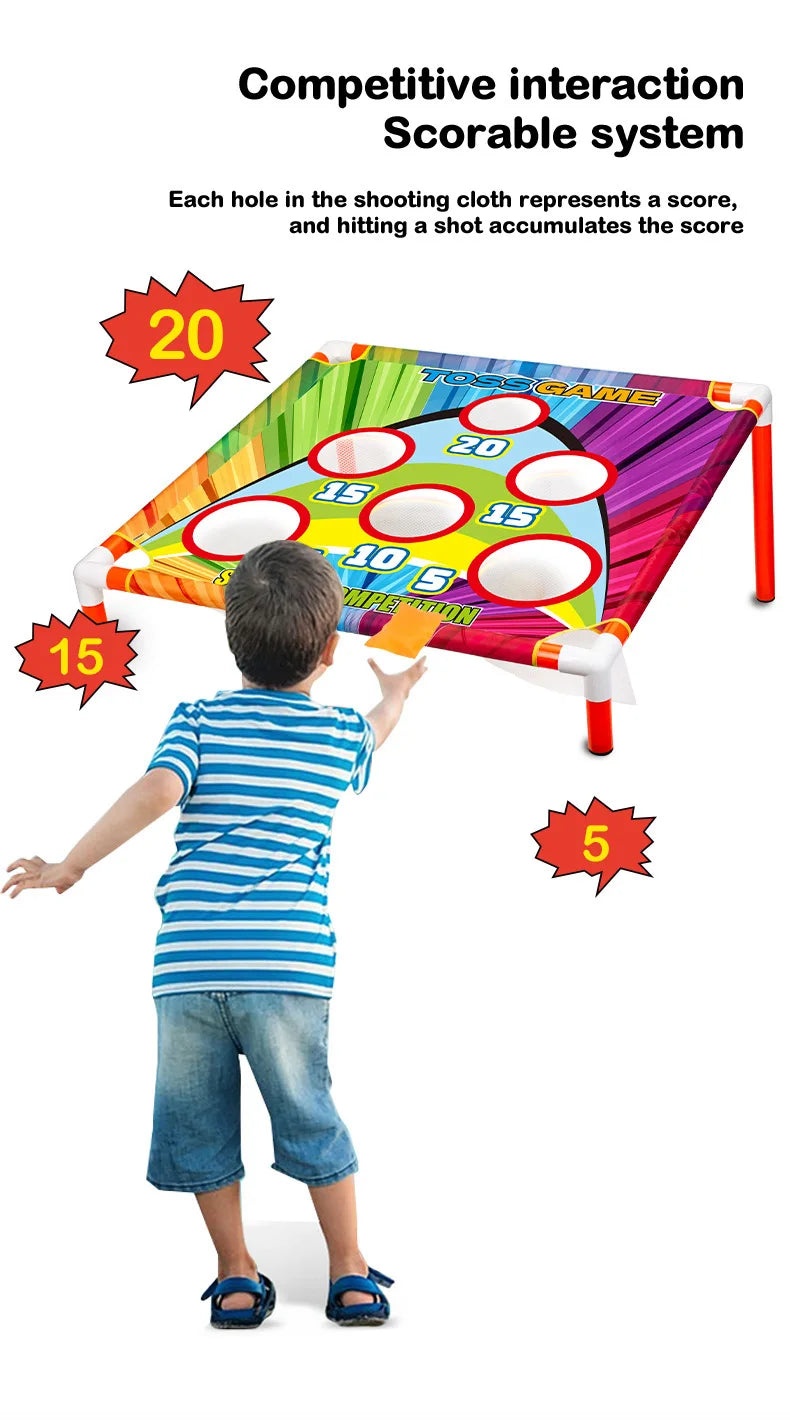 HKM-340243 Outdoor Sandbag Board Throwing Game for Kids - Interactive Parent-Child Sports Set