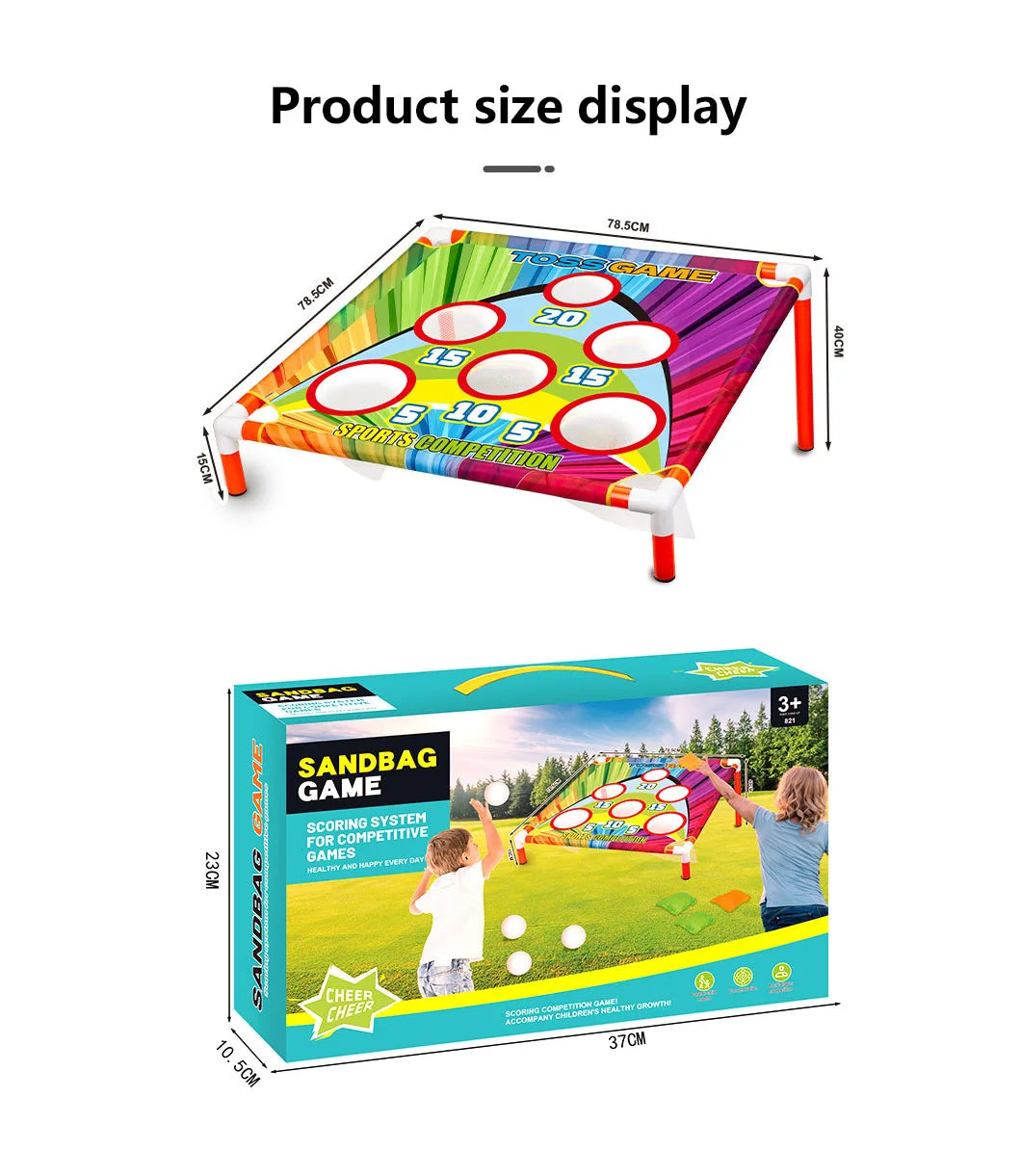 HKM-340243 Outdoor Sandbag Board Throwing Game for Kids - Interactive Parent-Child Sports Set