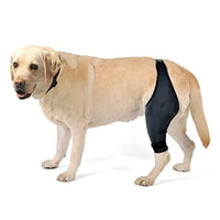 HKM-340307 Pet Dog Leg Fracture Support Gear - Neoprene Protective Thigh Sleeve in Black, Available in S, M, L, XL