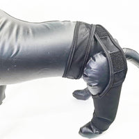 HKM-340307 Pet Dog Leg Fracture Support Gear - Neoprene Protective Thigh Sleeve in Black, Available in S, M, L, XL