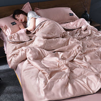 HKM-340307 Washed Silk Ice Silk Summer Quilt for Single and Double Beds in Multiple Colors