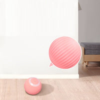HKM-340435 Self-Playing Cat Teaser Ball - Smart Rolling Toy in Pink or Blue, USB-C Rechargeable