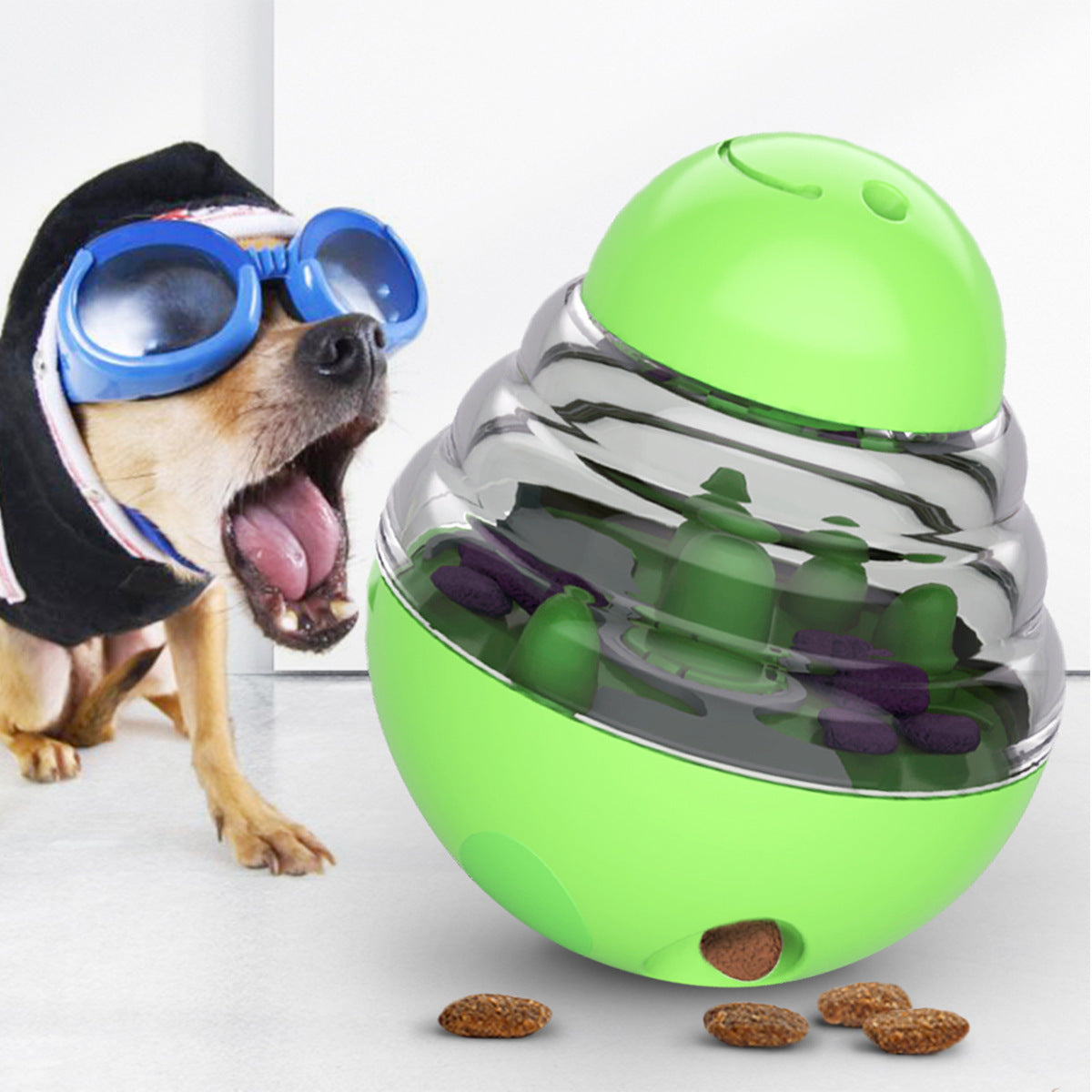 HKM-340755 Leakage Food Feeder Tumbler Ball Balance Car Dog Toy