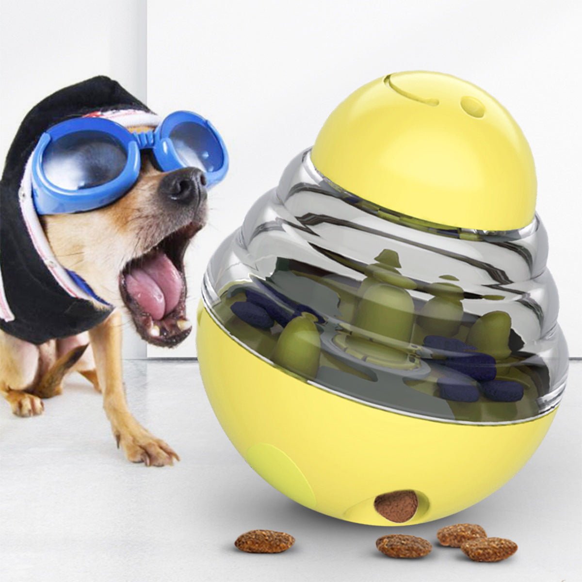 HKM-340755 Leakage Food Feeder Tumbler Ball Balance Car Dog Toy