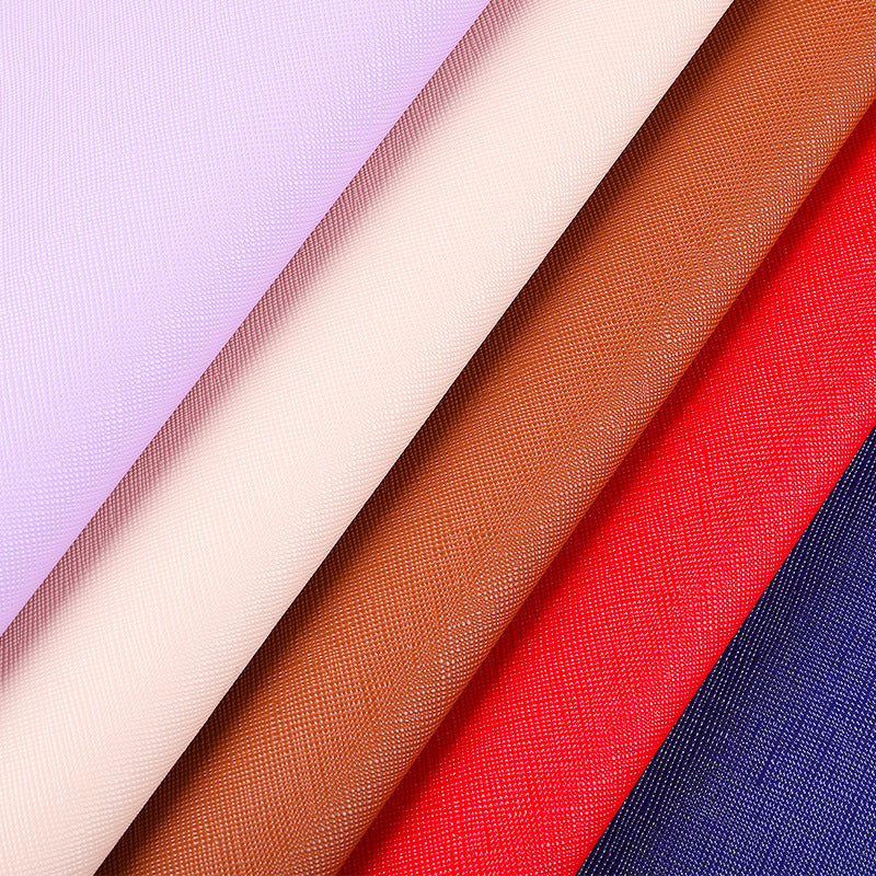 HKM-340819 1.0mm Brushed Bottom PVC Leather Fabric - 140cm Wide Cross Grain for Furniture, Bags, and Belts