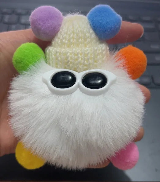 HKM-340819 Small Plush Animal Keychain Pendant for Bags and Car Keys - Cute Gift for Kids and Adults