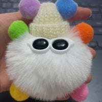 HKM-340819 Small Plush Animal Keychain Pendant for Bags and Car Keys - Cute Gift for Kids and Adults