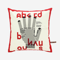 HKM-340947 Bauhaus Square Cushion Pillow for Living Room or Bay Window, 45x45cm, Lightweight Design