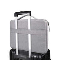 HKM-341011 Laptop Sleeve Shoulder Bag - Oxford Cloth Protective Cover for 15.4, 15.6, and 13.3 Inch Devices in Dark Gray, Hemp Gray, and Beauty Powder