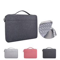 HKM-341011 Laptop Sleeve Shoulder Bag - Oxford Cloth Protective Cover for 15.4, 15.6, and 13.3 Inch Devices in Dark Gray, Hemp Gray, and Beauty Powder