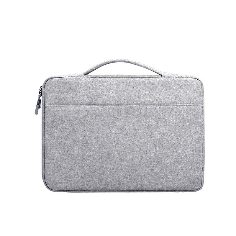 HKM-341011 Laptop Sleeve Shoulder Bag - Oxford Cloth Protective Cover for 15.4, 15.6, and 13.3 Inch Devices in Dark Gray, Hemp Gray, and Beauty Powder