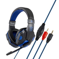 HKM-341203 Illuminated Wired Gaming Headset with Adjustable Microphone and Volume Control