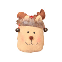 HKM-341267 Festive Drawstring Gift Bags - Snowman, Deer, and Old Man Designs - Perfect for Holidays and Celebrations