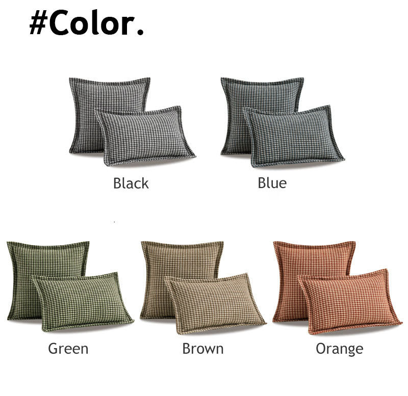 HKM-341267 Living Room Cotton Waist Pillow in Solid Colors