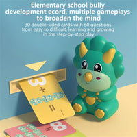 HKM-341715 Math Teaching Stack Balance Toy for Kids - Early Learning Dinosaurs Logic Game