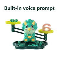 HKM-341715 Math Teaching Stack Balance Toy for Kids - Early Learning Dinosaurs Logic Game