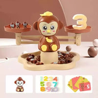HKM-341715 Math Teaching Stack Balance Toy for Kids - Early Learning Dinosaurs Logic Game