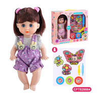 HKM-341779 28Cm Educational Musical Doll with Insect Colored Mud for Kids Ages 2-4