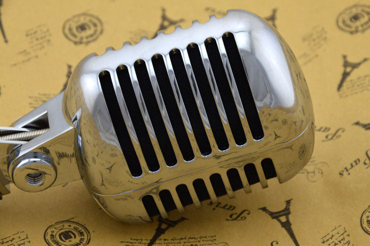 KTX-341843 Dynamic All-Metal Karaoke Microphone with Heart-Shaped Pick-up Pattern - Gold, Silver, Rose Gold