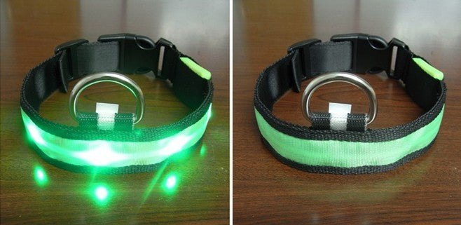 HKM-341843 Pomeranian Husky Small And Medium-Sized Big Dog Smlxl Luminous Led Pet Collar