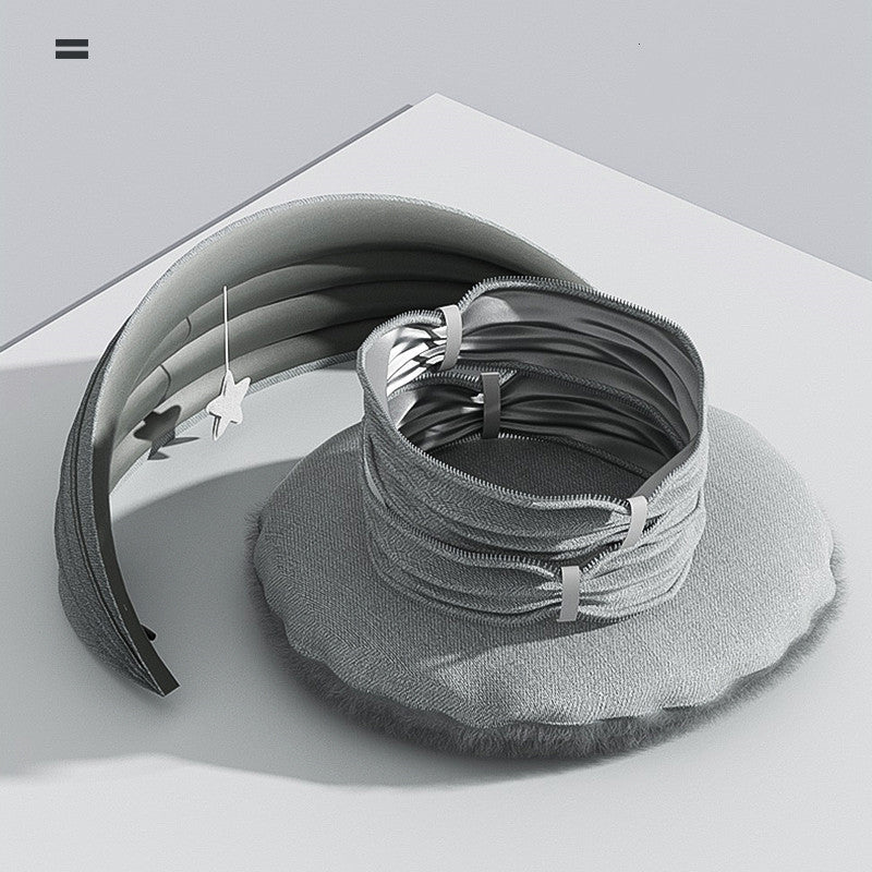 HKM-341971 Foldable Cat Tunnel with Removable Cushion and Summer Ice Nest - Breathable Suede and Shumei Silk Design