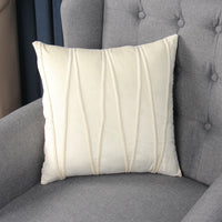HKM-341971 Modern Plush Solid Color Cushion Cover for Sofa, Office, and Bed - 45x45cm