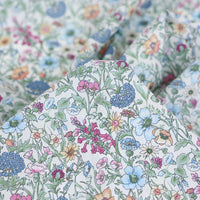 HKM-341971 Soft 100-Count Tana Lawn Cotton Fabric - Rachel Blue Flower, 25cm x 135cm