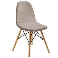 HKM-342035 Long Plaid Jacquard Chair Cover in Modern Geometric Design - Multiple Colors Available