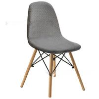 HKM-342035 Long Plaid Jacquard Chair Cover in Modern Geometric Design - Multiple Colors Available