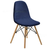 HKM-342035 Long Plaid Jacquard Chair Cover in Modern Geometric Design - Multiple Colors Available