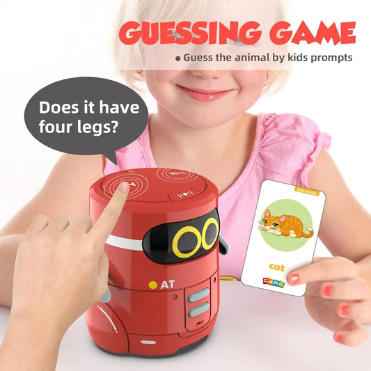 Interactive Smart Learning Robot Toy for Kids - Light & Sound Educational Features