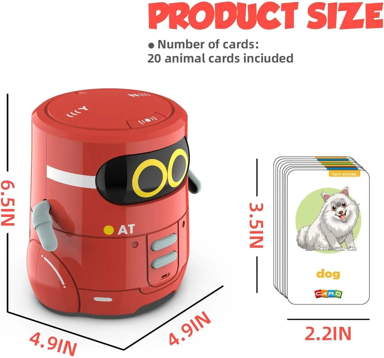 HKM-342099 Interactive Smart Learning Robot Toy for Kids - Light & Sound Educational Features