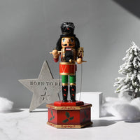 HKM-342419 European Style Painted Doll Music Box - Hemu, 15x13x36cm, Perfect for Christmas Decor