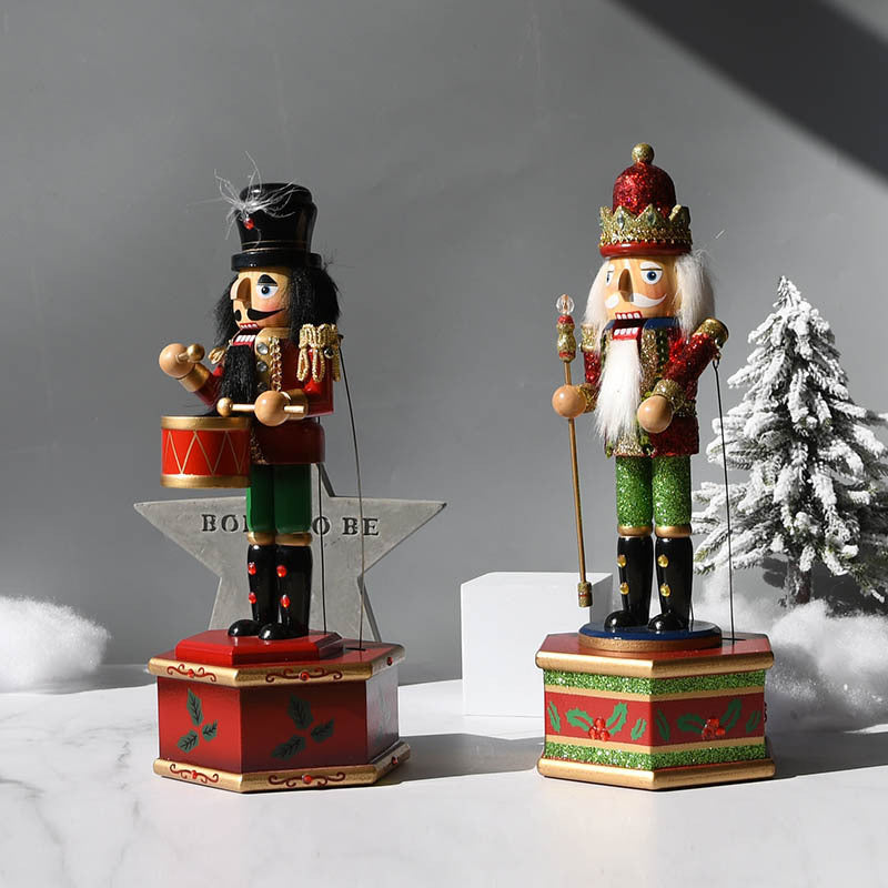 HKM-342419 European Style Painted Doll Music Box - Hemu, 15x13x36cm, Perfect for Christmas Decor
