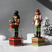 HKM-342419 European Style Painted Doll Music Box - Hemu, 15x13x36cm, Perfect for Christmas Decor