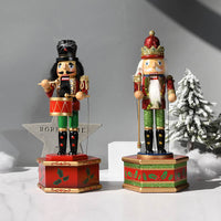 HKM-342419 European Style Painted Doll Music Box - Hemu, 15x13x36cm, Perfect for Christmas Decor