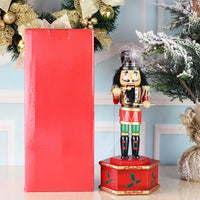 HKM-342419 European Style Painted Doll Music Box - Hemu, 15x13x36cm, Perfect for Christmas Decor