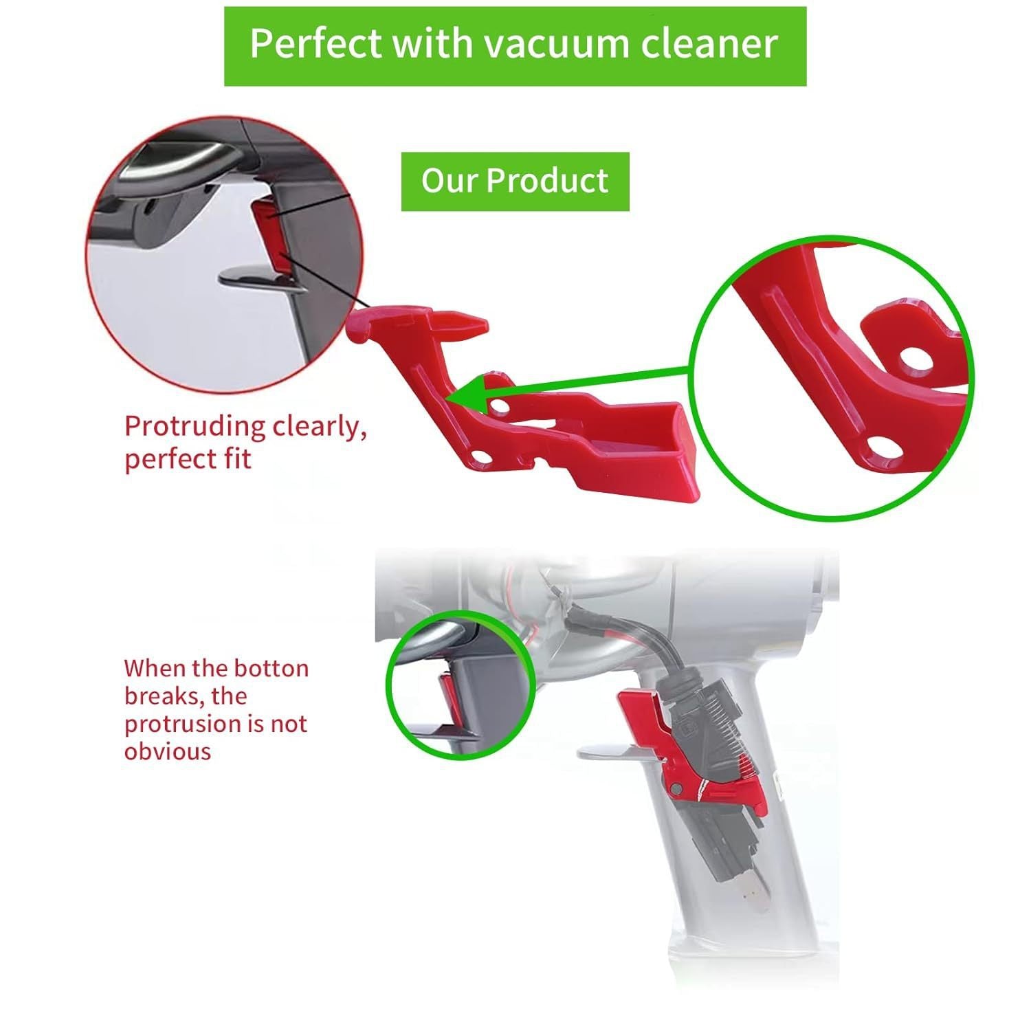 HKM-342483 Replacement Trigger Button for Vacuum Cleaner Models V10, V11, SV12, SV14