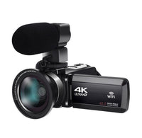 HKM-342867 4K Video Camera with 3.0 Inch Touch Screen, WiFi Remote Control, and 18x Digital Zoom