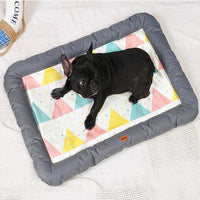HKM-343059 Pet Mat for Cats and Dogs - Soft Cloth Litter Pad in Gray, Pink, and Blue