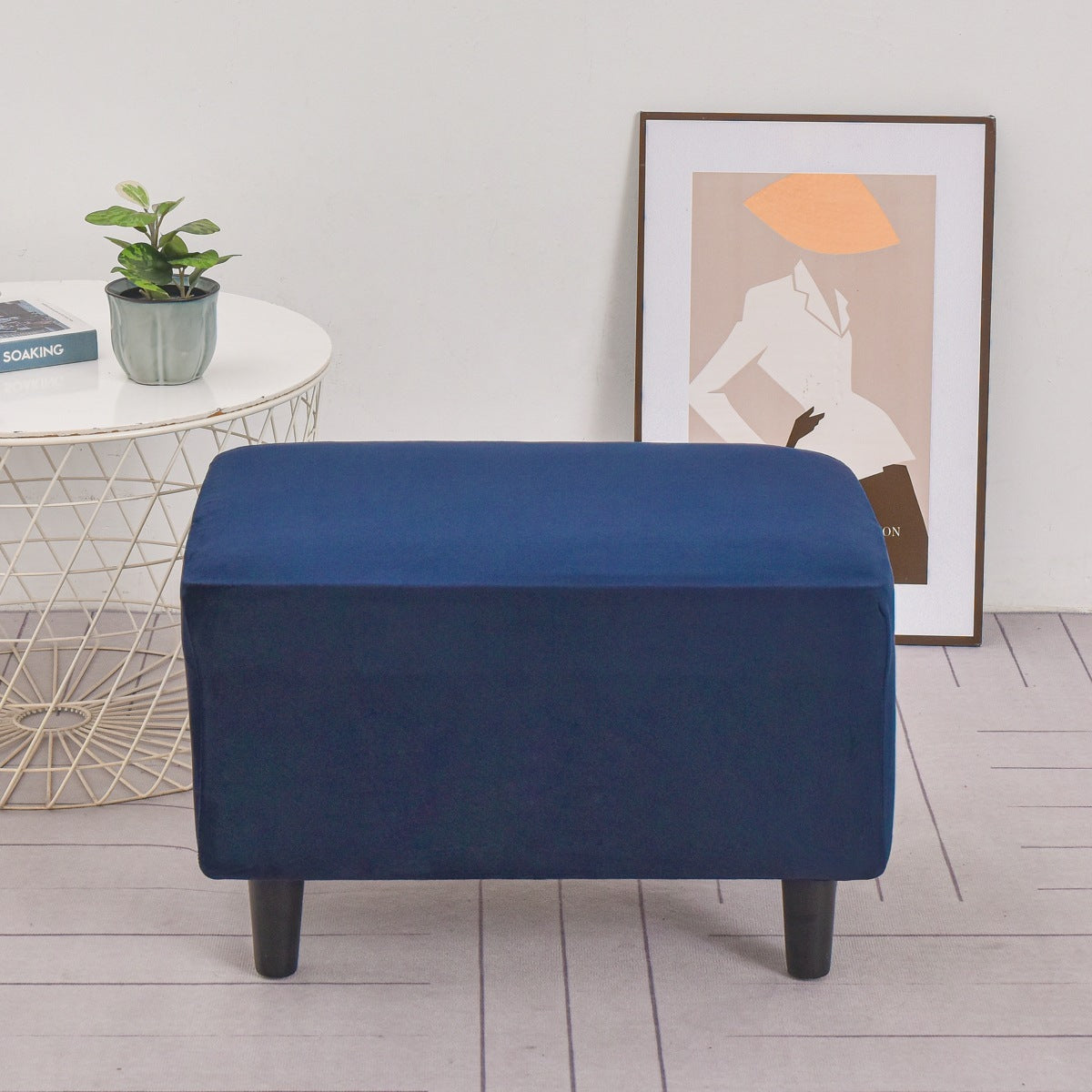 HKM-343187 Plush Silver Fox Velvet Chair Cover 40X60cm in Multiple Colors
