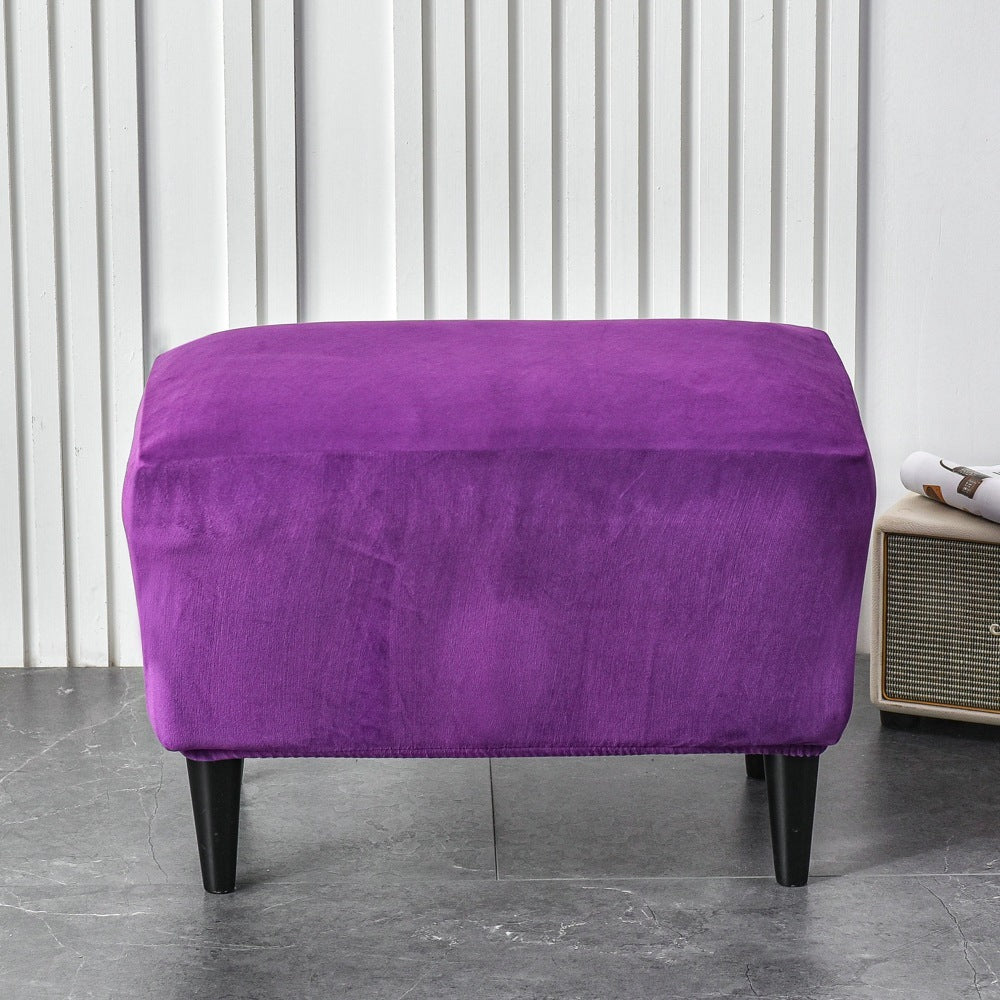 HKM-343187 Plush Silver Fox Velvet Chair Cover 40X60cm in Multiple Colors